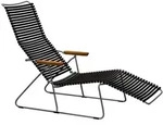 Liege Click Sunlounger Outdoor schwarz