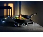 PermaDur Premium Wok 30 cm mit Glasdeckel & 3-lagiger Antihaftversiegelung