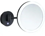 Smedbo OUTLINE Kosmetikspiegel mit LED-Bleuchtung, Dual Light, Schwarz FK485EBP