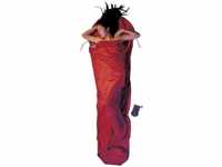 Cocoon SCM72, Cocoon Silk Egypt Cotton Mummy Liner Bed Sheet Rot 241 x 90-56 cm,