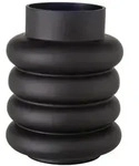 Vase Ribbo 20cm schwarz Glas