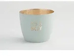 Madras Windlicht M It's a boy pastellblau/gold