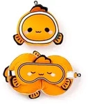 Relaxeazzz Adoramals Finley the Clownfish Pl&uuml;sch Reisekissen & Schlafmaske