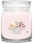 Pink Cherry & Vanilla Signature Medium Jar 368g 2-Docht