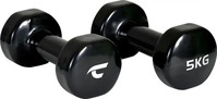 christopeit sport Vinyl Hanteln - Beauty Bells 2 x 5 kg, 1 Paar schwarz