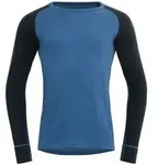Devold DUO ACTIVE MERINO 205 SHIRT MAN L BLUE/INK
