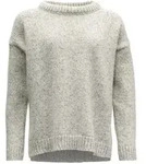 Devold NANSEN WOOL SWEATER WMN XS GREY MELANGE/BLUE MELANGE