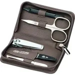 Becker Manicure ERBE Rei&szlig;verschluss-Etui 5tlg taupe