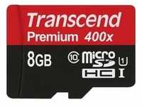 Transcend TS8GUSDU1, Transcend SD 8GB microSDHC Cl10 UHS-1 400x