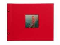 Goldbuch Bella Vista 39x31 cm, rot mit 40 weißen Seiten