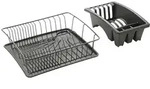 metaltex Abtropfgestell ''Aquatex'' in Grau - (B)35 x (H)30 x (T)12 cm