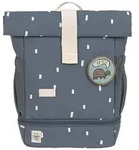 L&auml;ssig Rucksack "Happy Prints" in Blau - (L)23 x (B)11 x (H)32,5 cm