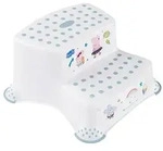 keeeper Tritthocker "Peppa" in Wei&szlig; - (B)40 x (H)21 x (T)37 cm