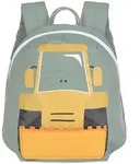 L&auml;ssig Rucksack "Tiny Drivers - Excavator" in Gr&uuml;n - (L)20 x (B)9,5 x (H)24 cm