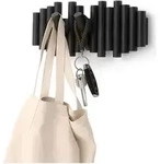 umbra Wandgarderobe ''Picket'' in Schwarz - (B)38 x (H)17 x (T)4 cm