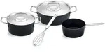 Fissler 6tlg. Stielkasserolleset "Adamant&reg;" in Schwarz