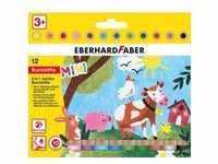 Eberhard Faber Buntstifte "3 in 1 Jumbo Mini" - 12 Stück