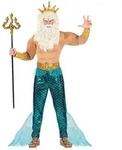 Carnival Party 5tlg. Kost&uuml;m "Poseidon" in Beige - S