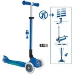 GLOBBER Scooter "Globber primo foldable plus lights" in Blau - ab 3 Jahren
