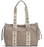COCCINELLE Leder-Schultertasche in Beige - (B)35 x (H)25 x (T)15 cm