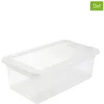 keeeper 2er-Set: Aufbewahrungsboxen "Bea" in Transparent - 5,5 l
