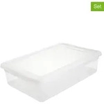 keeeper 2er-Set: Aufbewahrungsboxen "Bea" in Transparent - 8 l
