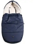Kaiser Naturfellprodukte Babyschalen-Fu&szlig;sack "Hoody 2.0" in Dunkelblau - (L)80 x