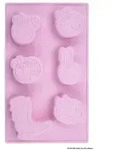 Dr. Oetker Silikon-Backform "Peppa & Freunde" in Rosa - (L)29 x (B)17,5 cm
