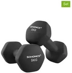 SONGMICS 2er-Set: Hanteln in Schwarz - (L)21 cm
