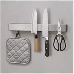 metaltex Messerblock ''Metallika'' in Silber - (B)39 x (H)7 x (T)3 cm