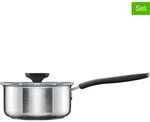 Fiskars 2tlg. Set: Stielkasserolle ''FF'' in Silber - 1,5 l