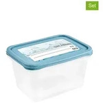 keeeper 2er-Set: Frischhaltedosen "Magic Ice" in Hellblau - 2 l