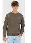 alife and kickin Sweatshirt "Fabio" in Khaki - S