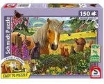 Schmidt Spiele 150tlg. Puzzle "S&uuml;&szlig;er Besuch auf der Pferdekoppel" - ab 7 Jahren