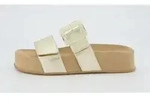 Paul Green Leder-Pantoletten in Beige - 37