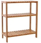 SONGMICS Standregal in Hellbraun - (B)60 x (H)66 x (T)26 cm