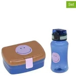 L&auml;ssig 2tlg. Lunch-Set "Little Gang Smile" in Blau