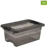 keeeper 2er-Set: Aufbewahrungsboxen "Cornelia" in Grau - 4 l