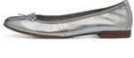 Tamaris Leder-Ballerinas in Silber - 37