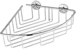 tesa Duschkorb in Silber - (B)20,5 x (H)7,6 x (T)21 cm