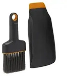 Fiskars 2-in-1 Pflanzschaufel- und Pinsel in Schwarz
