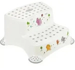 keeeper Tritthocker "Hippo" in Wei&szlig; - (B)40 x (H)21 x (T)37 cm