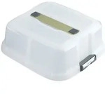 Zenker Transporthaube "Click & Go" in Wei&szlig; - (B)30 x (H)11 x (T)30 cm