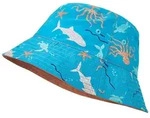 Playshoes Wende-Sonnenhut "Meerestiere" in Blau - 51 cm