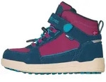 Trollkids Leder-Wanderboots "Gryllefjord Mid Cut" in Beere - 28