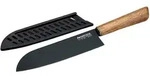 Fackelmann Santokumesser ''Nirosta'' in Schwarz - (L)31 cm