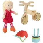 Haba Puppe mit Laufrad-Set "Annelie" - ab 18 Monaten