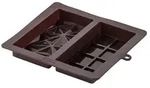 Zenker Doppelte-Silikonform "Dubai" in Braun - (L)22,5 x (B)19 cm