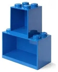 LEGO Regal "Brick" in Blau - (B)21,5 x (H)32 x (T)16 cm