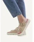 Caprice Leder-Pantoletten in Beige - 37